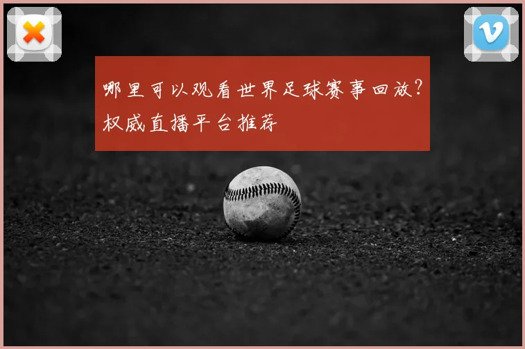 哪里可以观看世界足球赛事回放?权威直播平台推荐